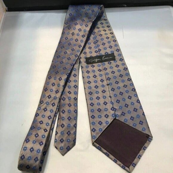 #1505 GEOFFREY BEENE MEN'S SILK WOVEN NECKTIE 56X4 - Picture 4 of 4